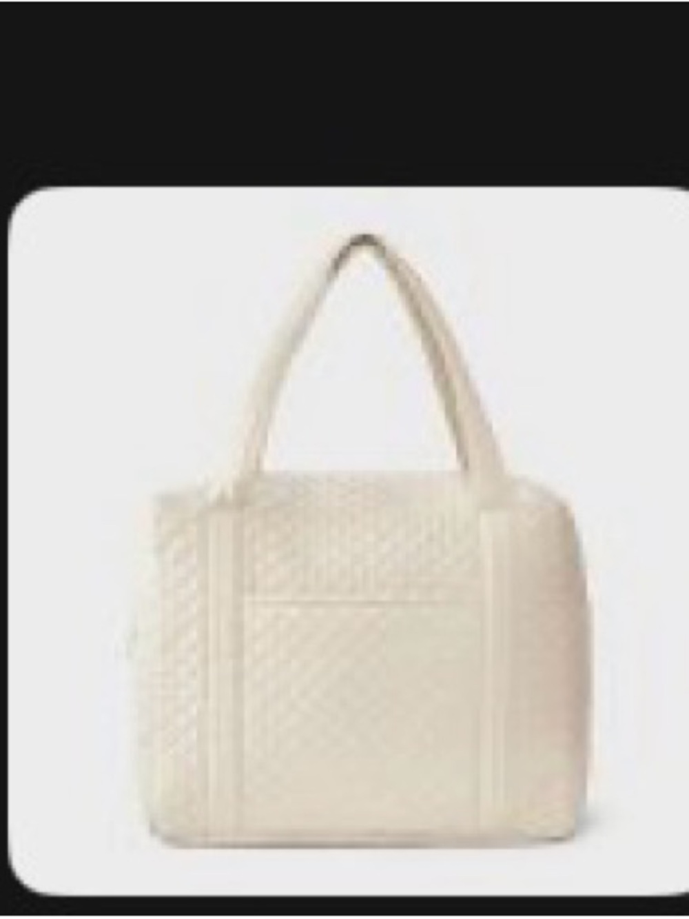Quilted duffle bag